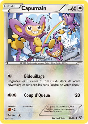 Carte Pokémon Capumain 90/114 Commune Offensive Vapeur