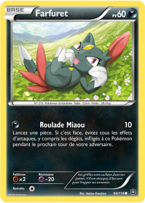 Carte Pokémon Farfuret 60/114 Commune Offensive Vapeur