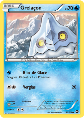 Carte Pokémon Grelaçon 36/114 Commune Offensive Vapeur