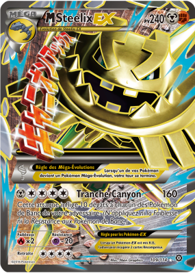 Carte Pokémon M-Steelix-EX 109/114 Ultra Rare Offensive Vapeur