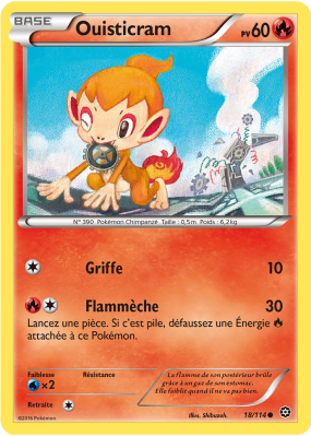 Carte Pokémon Ouisticram 18/114 Commune Offensive Vapeur