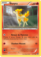 Carte Pokémon Ponyta 16/114 Commune Offensive Vapeur