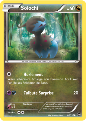 Carte Pokémon Solochi 84/114 Commune Offensive Vapeur