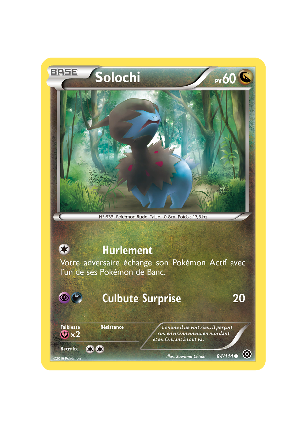 Carte Pokémon Solochi 84/114 Commune Offensive Vapeur