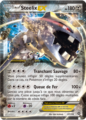 Carte Pokémon Steelix-EX 67/114 Ultra Rare Offensive Vapeur