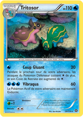 Carte Pokémon Tritosor 29/114 Rare Offensive Vapeur