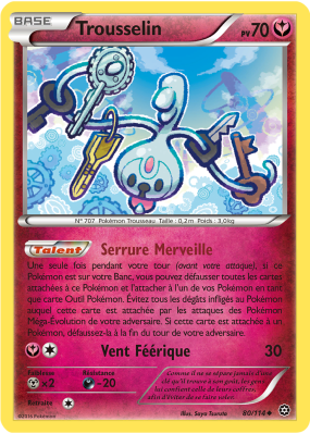 Carte Pokémon Trousselin 80/114 Peu commune Offensive Vapeur