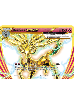 Carte Pokémon Xerneas TURBO 82/114 Turbo Offensive Vapeur