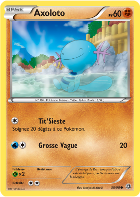 Carte Pokémon Axoloto 38/98 Commune Origines Antiques