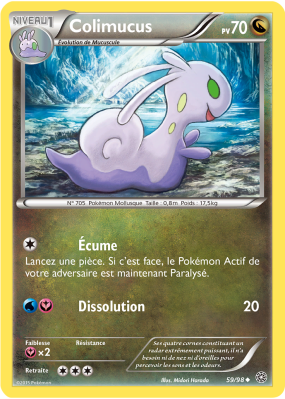 Carte Pokémon Colimucus 59/98 Peu commune Origines Antiques