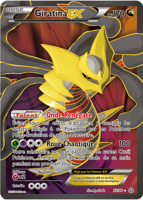 Carte Pokémon Giratina-EX 93/98 Ultra Rare Origines Antiques