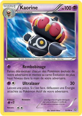 Carte Pokémon Kaorine 33/98 Rare Origines Antiques