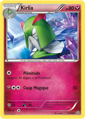 Carte Pokémon Kirlia 53/98 Peu commune Origines Antiques