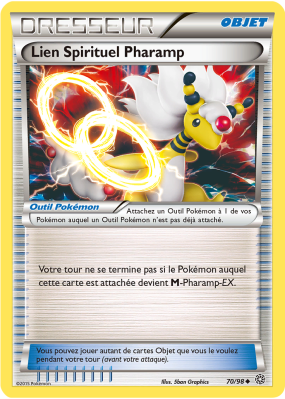 Carte Pokémon Lien Spirituel Pharamp 70/98 Peu commune Origines Antiques