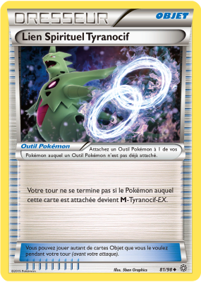 Carte Pokémon Lien Spirituel Tyranocif 81/98 Peu commune Origines Antiques