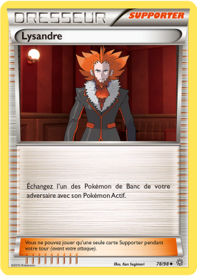 Carte Pokémon Lysandre 78/98 Peu commune Origines Antiques