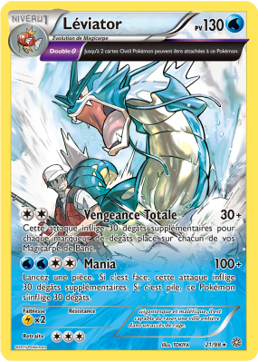 Carte Pokémon Léviator 21/98 Holographique Origines Antiques