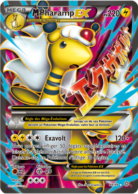 Carte Pokémon M-Pharamp-EX 88/98 Ultra Rare Origines Antiques