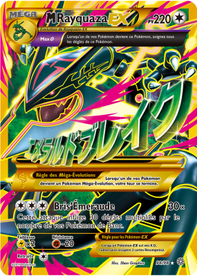 Carte Pokémon M-Rayquaza-EX 98/100 Holographique Origines Antiques