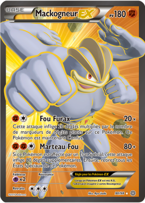 Carte Pokémon Mackogneur-EX 90/98 Ultra Rare Origines Antiques