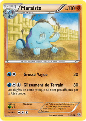 Carte Pokémon Maraiste 39/98 Commune Origines Antiques