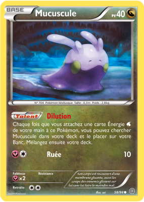 Carte Pokémon Mucuscule 58/98 Commune Origines Antiques