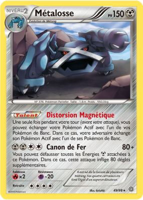 Carte Pokémon Métalosse 49/98 Rare Origines Antiques