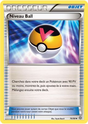 Carte Pokémon Niveau Ball 76/98 Peu commune Origines Antiques