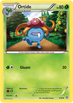Carte Pokémon Ortide 2/98 Peu commune Origines Antiques
