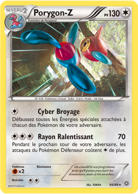 Carte Pokémon Porygon-Z 66/98 Rare Origines Antiques