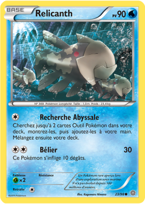 Carte Pokémon Relicanth 23/98 Commune Origines Antiques