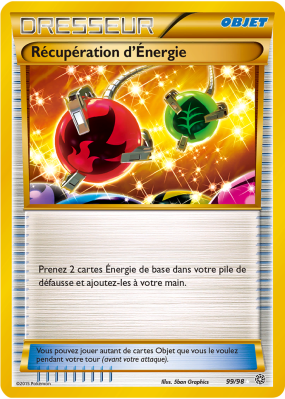 Carte Pokémon Récupération d'Énergie 99/98 Ultra Rare Origines Antiques