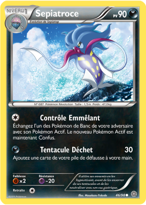 Carte Pokémon Sepiatroce 46/98 Commune Origines Antiques