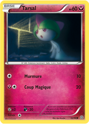 Carte Pokémon Tarsal 52/98 Commune Origines Antiques