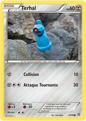 Carte Pokémon Terhal 47/98 Commune Origines Antiques