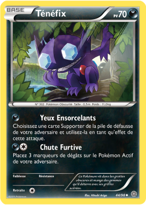 Carte Pokémon Ténéfix 44/98 Peu commune Origines Antiques