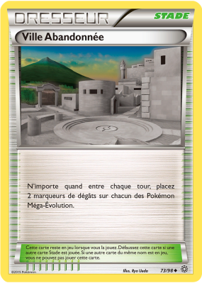 Carte Pokémon Ville Abandonnée 73/98 Peu commune Origines Antiques