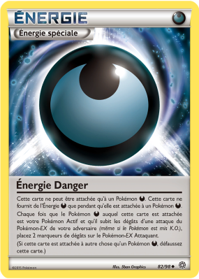 Carte Pokémon Énergie Danger 82/98 Peu commune Origines Antiques