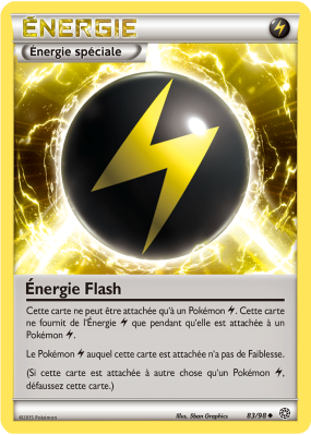 Carte Pokémon Énergie Flash 83/98 Peu commune Origines Antiques