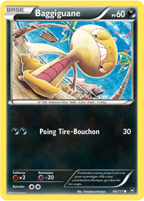 Carte Pokémon Baggiguane 66/111 Commune Poings Furieux
