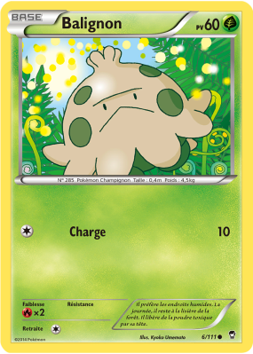 Carte Pokémon Balignon 6/111 Commune Poings Furieux