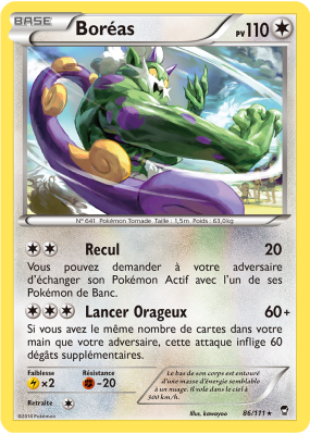 Carte Pokémon Boréas 86/111 Rare Poings Furieux