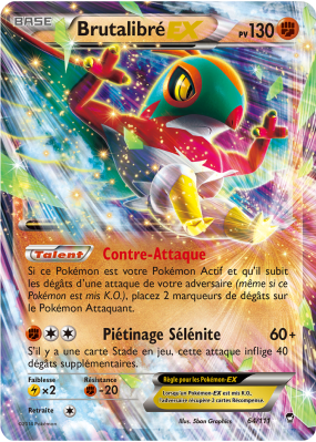 Carte Pokémon Brutalibré-EX 64/111 Ultra Rare Poings Furieux