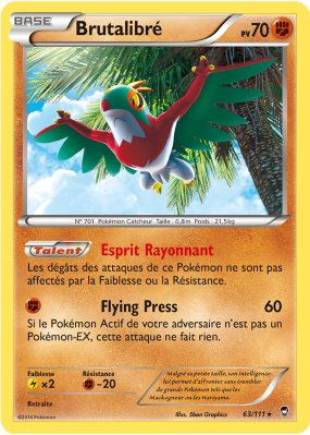 Carte Pokémon Brutalibré 63/111 Holographique Poings Furieux