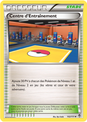 Carte Pokémon Centre d'Entraînement 102/111 Peu commune Poings Furieux