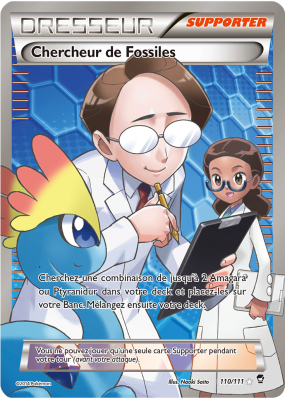 Carte Pokémon Chercheur de Fossiles 110/111 Ultra Rare Poings Furieux