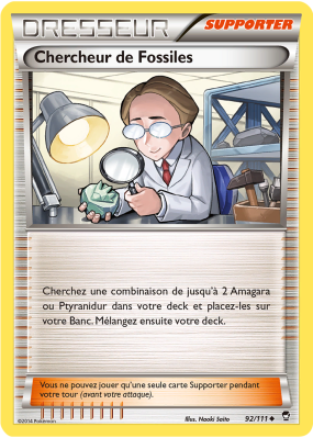Carte Pokémon Chercheur de Fossiles 92/111 Peu commune Poings Furieux