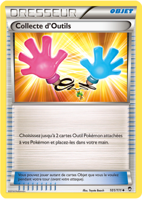 Carte Pokémon Collecte d'Outils 101/111 Peu commune Poings Furieux