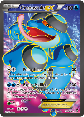 Carte Pokémon Crapustule-EX 106/111 Ultra Rare Poings Furieux