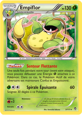 Carte Pokémon Empiflor 3/111 Holographique Poings Furieux